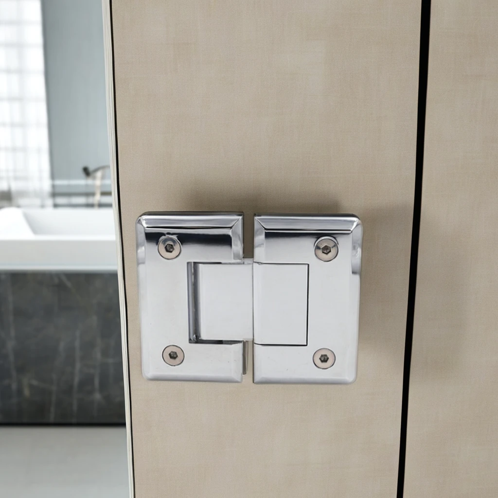 SVA-213A Bathroom Hotel Office Sliding Glass Door Connector 180 Degree Brass PC BN SB MB Frameless Shower Door Hinge