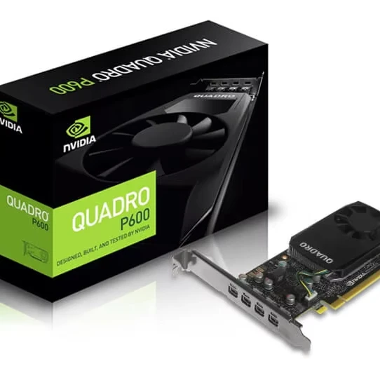 New GPU Quadro P600 4G GDDR5 with low or high profil flap 4mDP pc Card server GPU