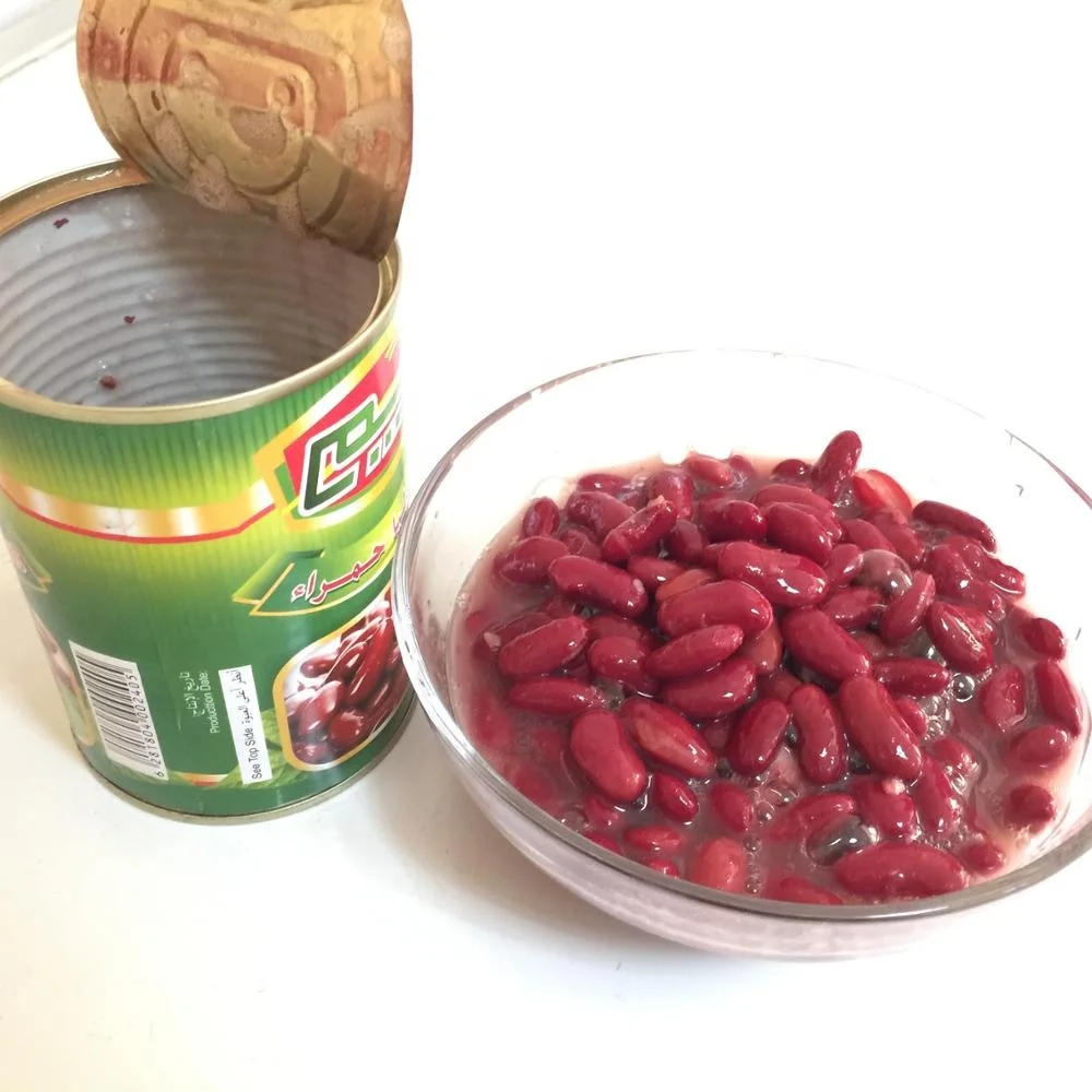 Canned dark red kidney beans in brine with high quality