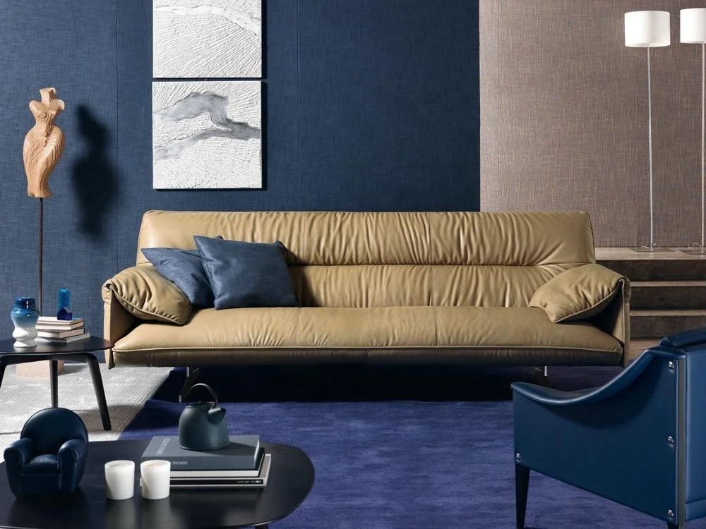 Luxury furniture manufacturers leather metal designs 3 seater home office lounges living room sofa sets