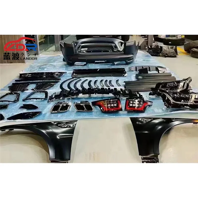 LDR Auto Facelift Refit Body Kit For Land Rover Range Rover Sport 2014-2017 upgrade to Racing 2020 SVR Style Bumper Accessory