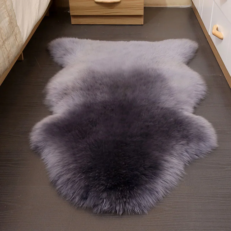 Luxury Genuine Australian Sheepskin Area Rug Sofa Real Lamb Skin Wool Fur Rugs Real Sheepskin Carpets