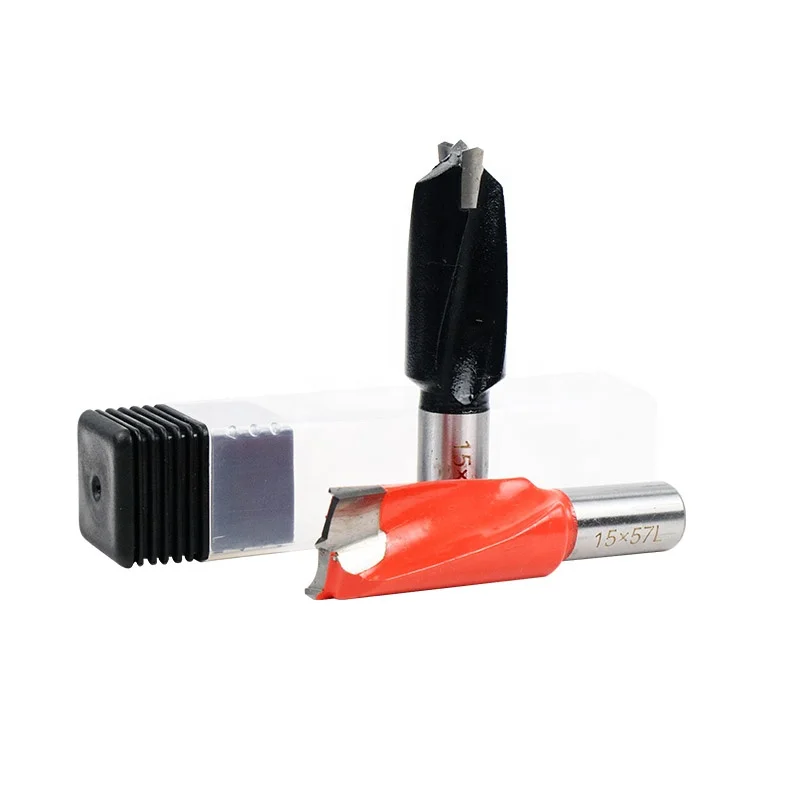 High Accuracy  Two Colors Tungsten  CNC For Woodworking Dowel Drill Bits 57mm