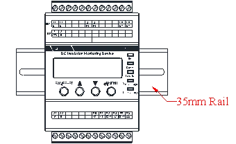 Acrel AIM-D100-TH DC insulation monitoring device for EV charger isolation monitor device for ess energy storage system