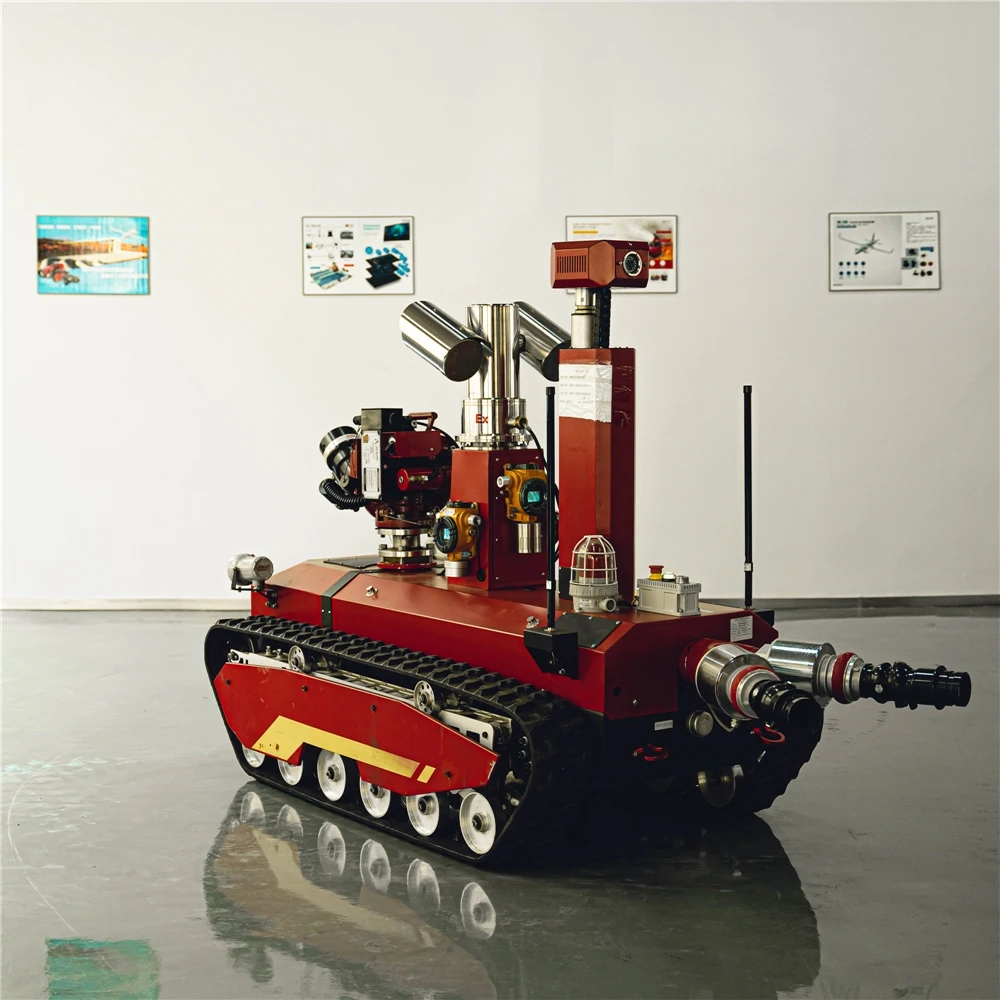 China Manufacturer New Product Automatic Crawler Chassis Fire Fighting Water Robot Manufacturers