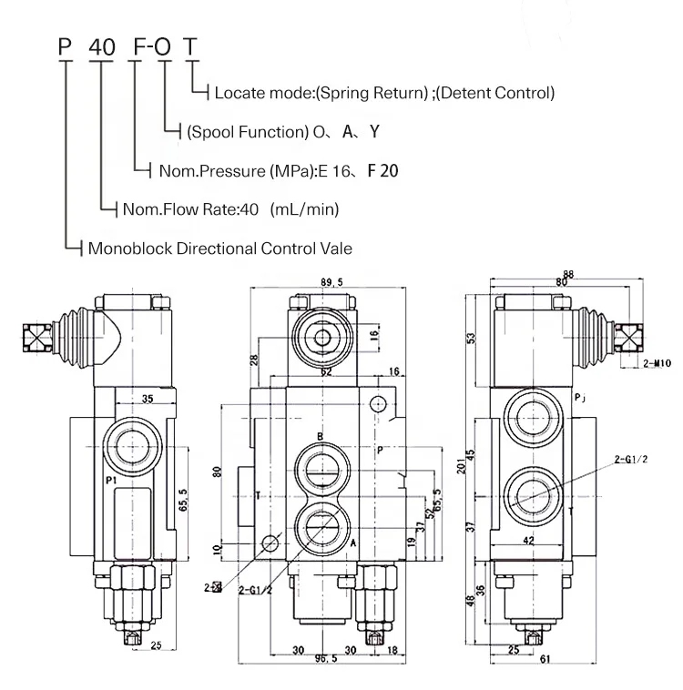 Manufacturers Price Manual Operated Directional Control Valve Hydraulic Actuator Valve