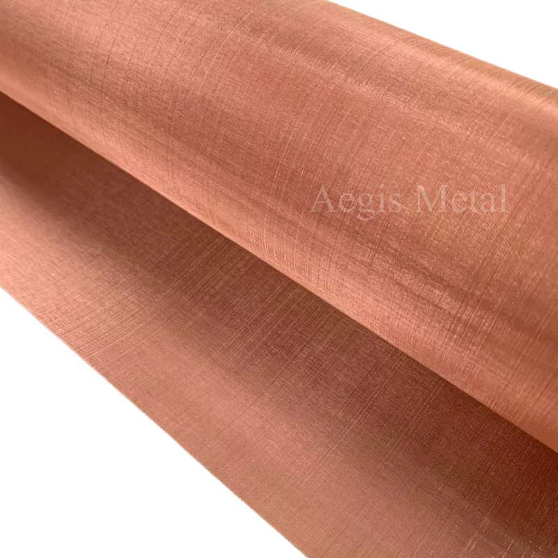 ultra fine copper mesh fabric 400 350 300 mesh red copper wire mesh screen