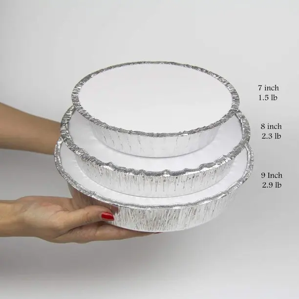 Wholesale Food Packaging Aluminum Foil Container Disposable Takeaway Aluminum Foil Tray with Lids