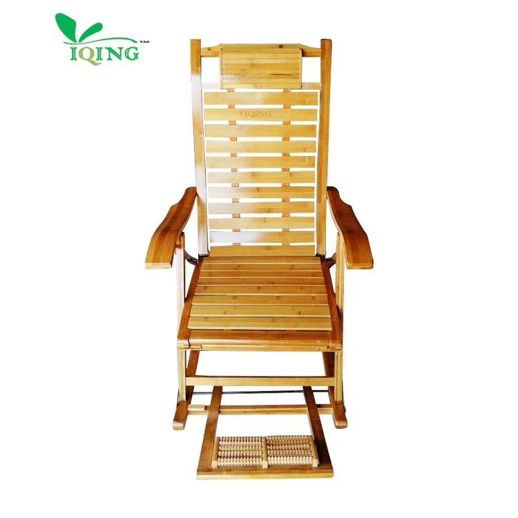 YQ-BRCP131 Retailer Factory Price 1 piece Lounge Modern Chairs Living Room Leisure Bamboo Folding Rocking Chair for Adult