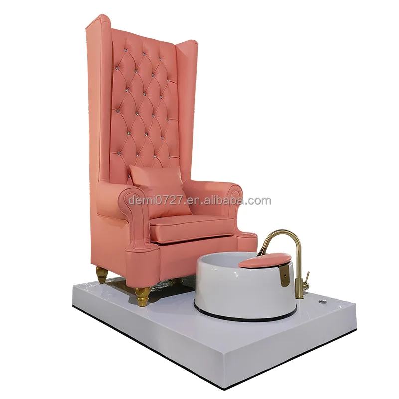 Queen High Back smart spa pedicure chair low pedicure chair for nail tech pedicure chair with water tank