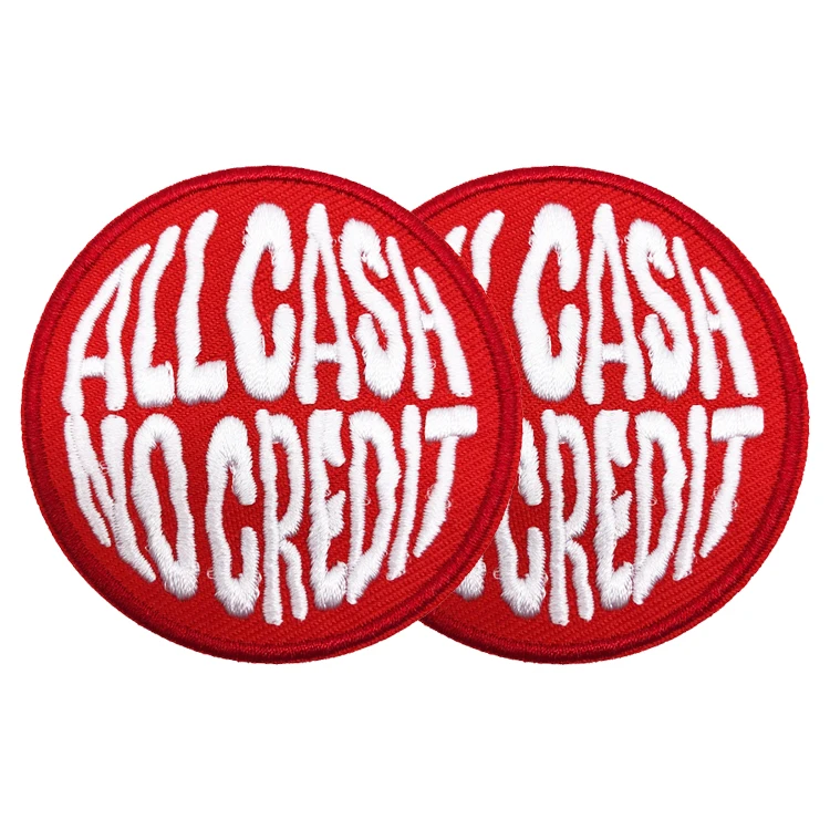 Custom Embroidery Logo Badges Garment Design Embroidery Labels Patches for Clothing