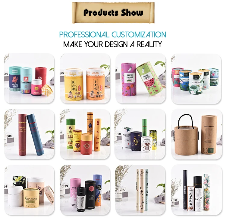 paper tube with glass jar eco friendly paper tube packaging cosmetic packaging box paper tube