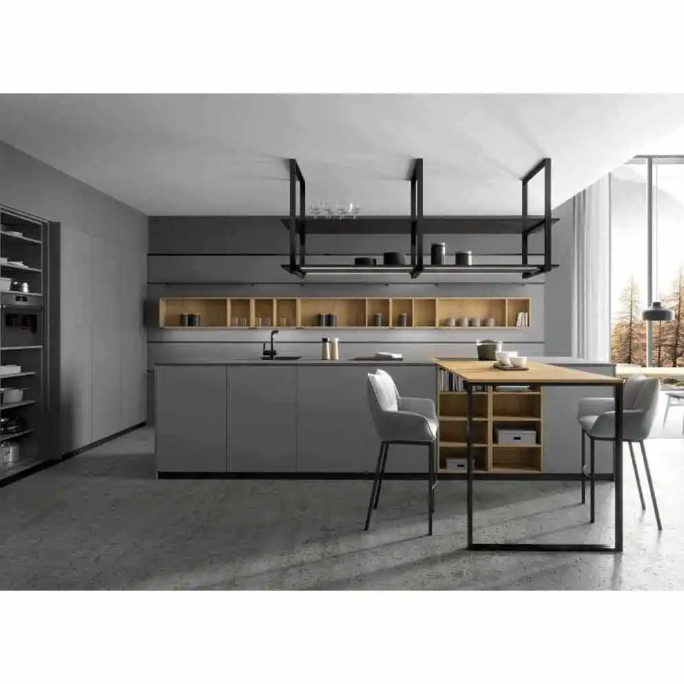 vermonhouzz American style Kendall Panel Solid wood modular Kitchen Cabinet white paint wood kitchen cabinets