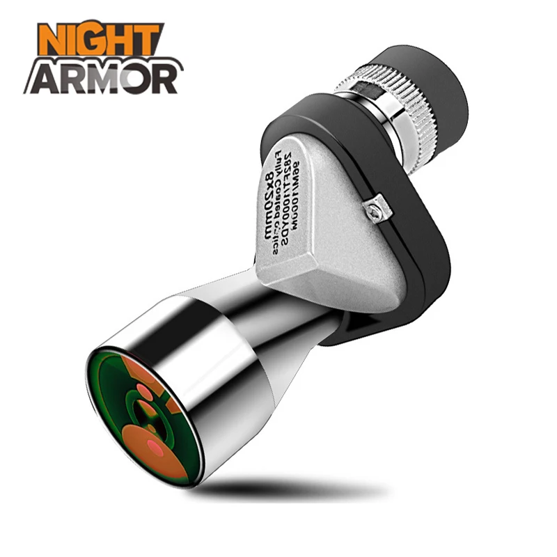 Aluminum alloy 8X20 corner night vision pocket telescope Monocular