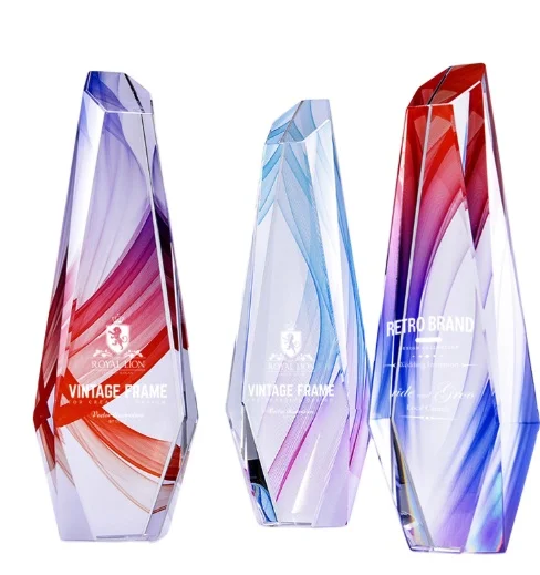 new design crystal trophy awards premier organization  trophy inflatable trophy color printing