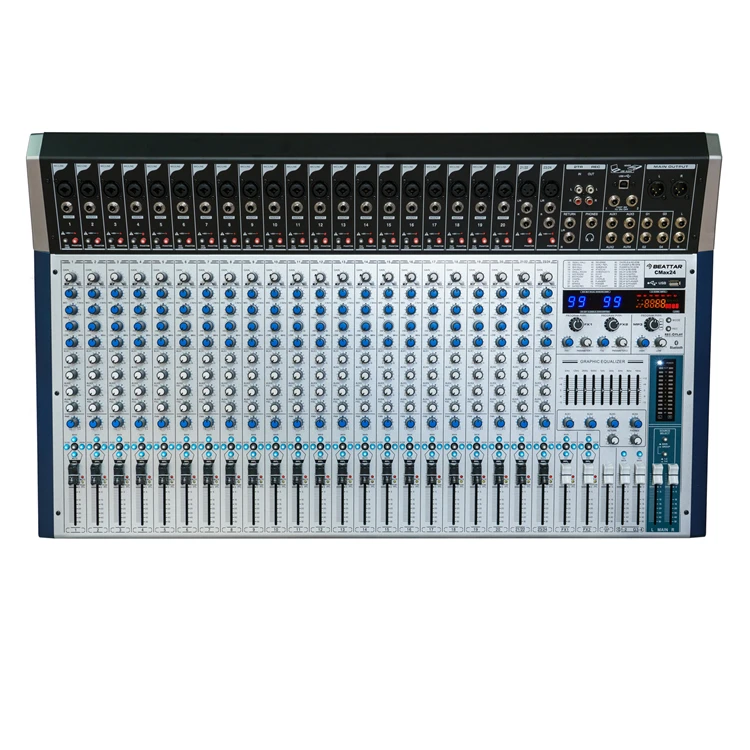 High end 8CH 12CH 16CH 24CH 32CH consola digital audio mixer with dual 99 DSP
