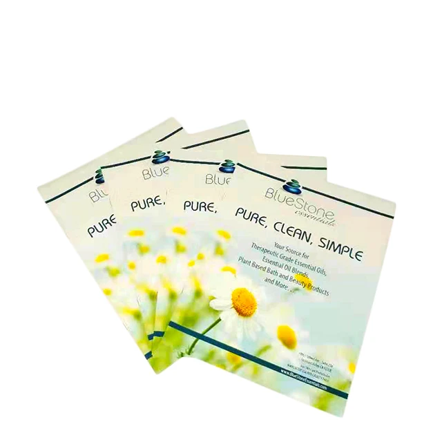 WY 1098 custom color folded flyer saddle stitching brochure printing