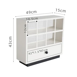 Nordic modern desk sundries storage cabinet luxury living room wood & metal cup cabinet decorative small cabinet with drawer