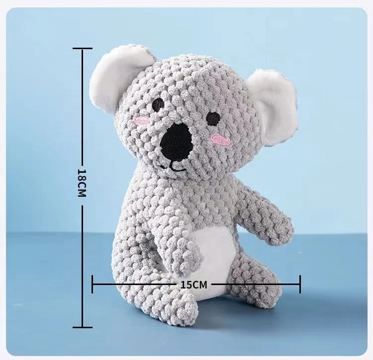 Durable Pet Alpaca Vocal Plush Chew Toys Squeaky Plush Puppy Dog Toy For Teeth Clean Interactive Chewing