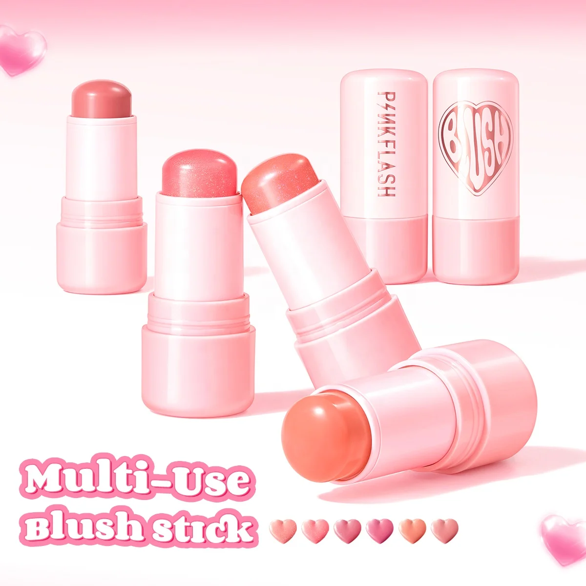 PINKFLASH PF-F16 Wholesale Jelly Blush Stick Face Blush Balm Watery Blush Stick