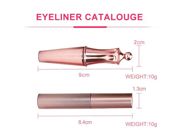 Wholesale custom logo packaging best eye Liner glue pens Waterproof Liquid Magnetic Eyeliner