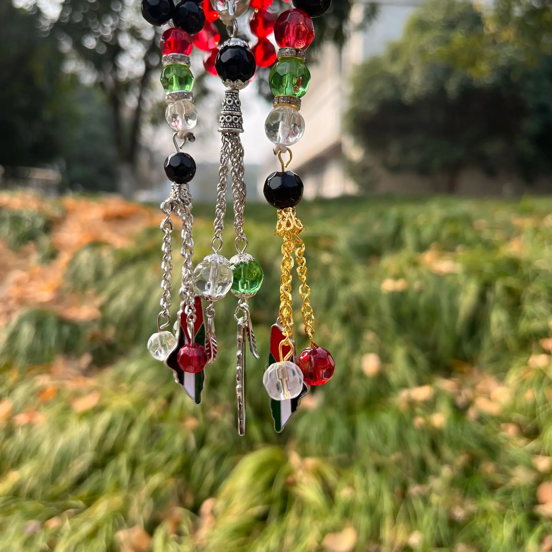 2024 оптовая продажа с фабрики браслеты мусульманским флагом Tasbih очаровательные исламские хрустальные бусины 10 мм 33 четки молитвенные из