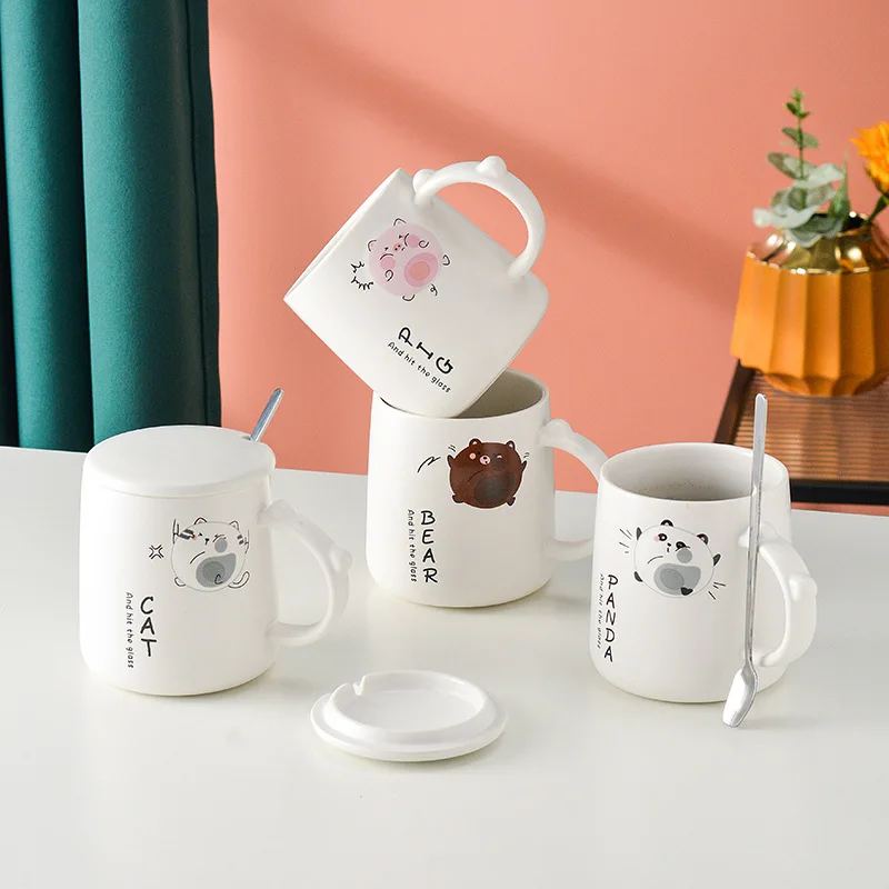 OEM ODM Popular Top Grade Customized Logo 450ML Custom Ceramics Mug For Coffee Shop