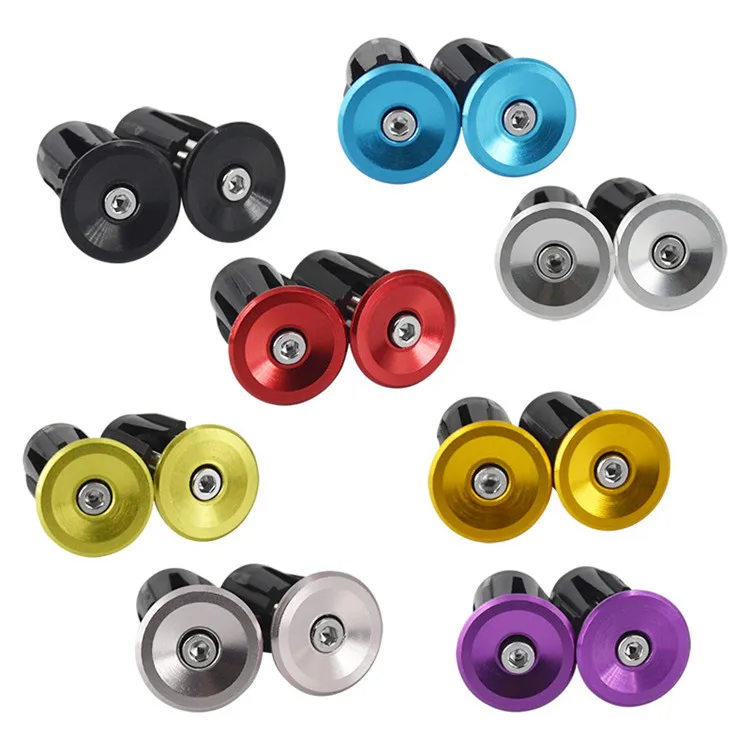 Bike Handlebar Bar Covers Bicycle Grips Aluminum Alloy Lightweight Handle Bar End Plugs Cycling Accessories