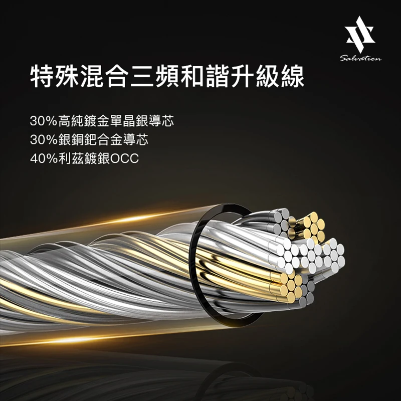 Salvation Rapheal Audio Cable Earphone Upgrade Cable 4.4 3.5 2.5 MMCX 0.78 QDC