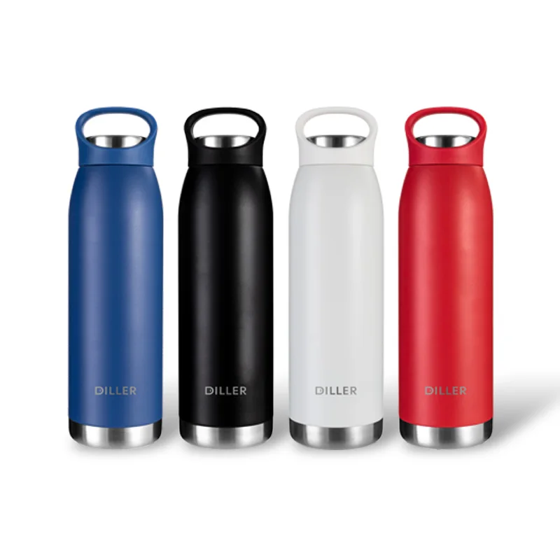 Custom logo powder coated 18/8 insulated double wall stainless steel metal sport drink water bottle