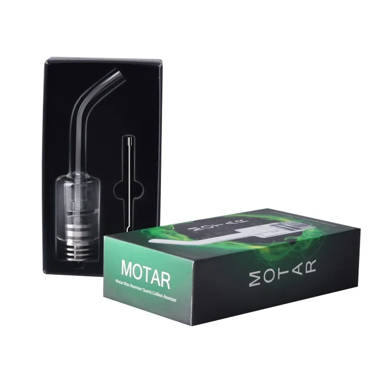 Pure vapor quartz bucket heating element vaporizer wax dab vape pen with long glass top