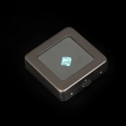 Top Gem Box Showcase Gemstone Casket Diamond Display Holder Storage Organizer Case