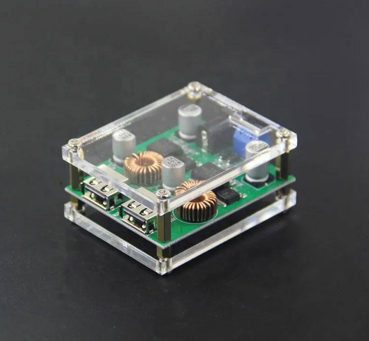 DC Fast Charging DC-DC Step Down Module 8-36V to 5V 9V 12V 25W Car Power Buck Converter 2-Channel 2 Port USB Voltage Regulator