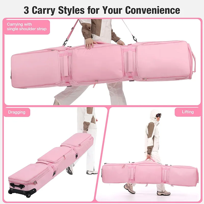 Custom Nylon Factory Board Bag for Adults Snowboard and Ski Boots Storage Solution Waterproof Durable Ski Travel Cover Bag