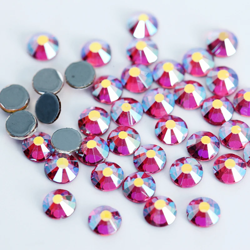 Wholesale Customized 1440pcs Stone Crystal AB FlatBack Glass HotFix Rhinestone Bulk