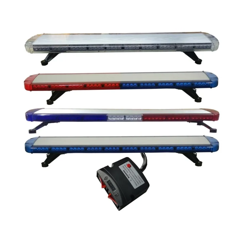 Vehicle Warning Light Flash Led Road Administration Traffic Rescue Engineering Rescue Red Blue And Yellow Wireless Long Row War