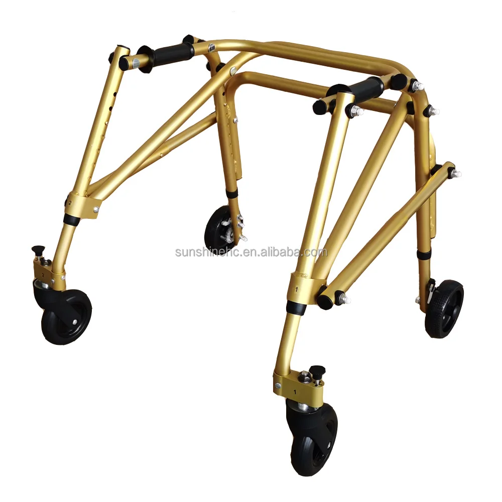 Aluminum Walker Children Folding Pediatric Walker Child Wheel Walker WA220