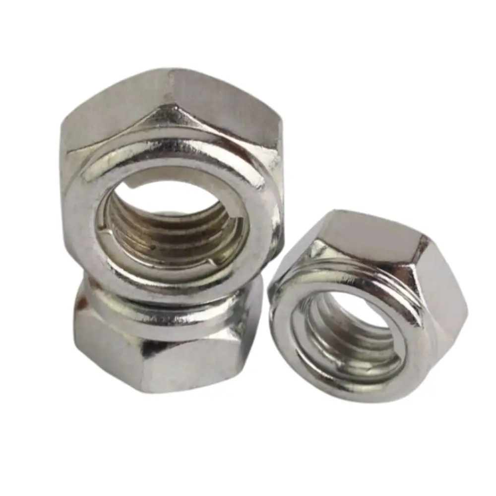 Wholesale Hexagon Head Lock M3 M6 M8 M10 Stainless Steel Material Knurled Profile Elastic Nut