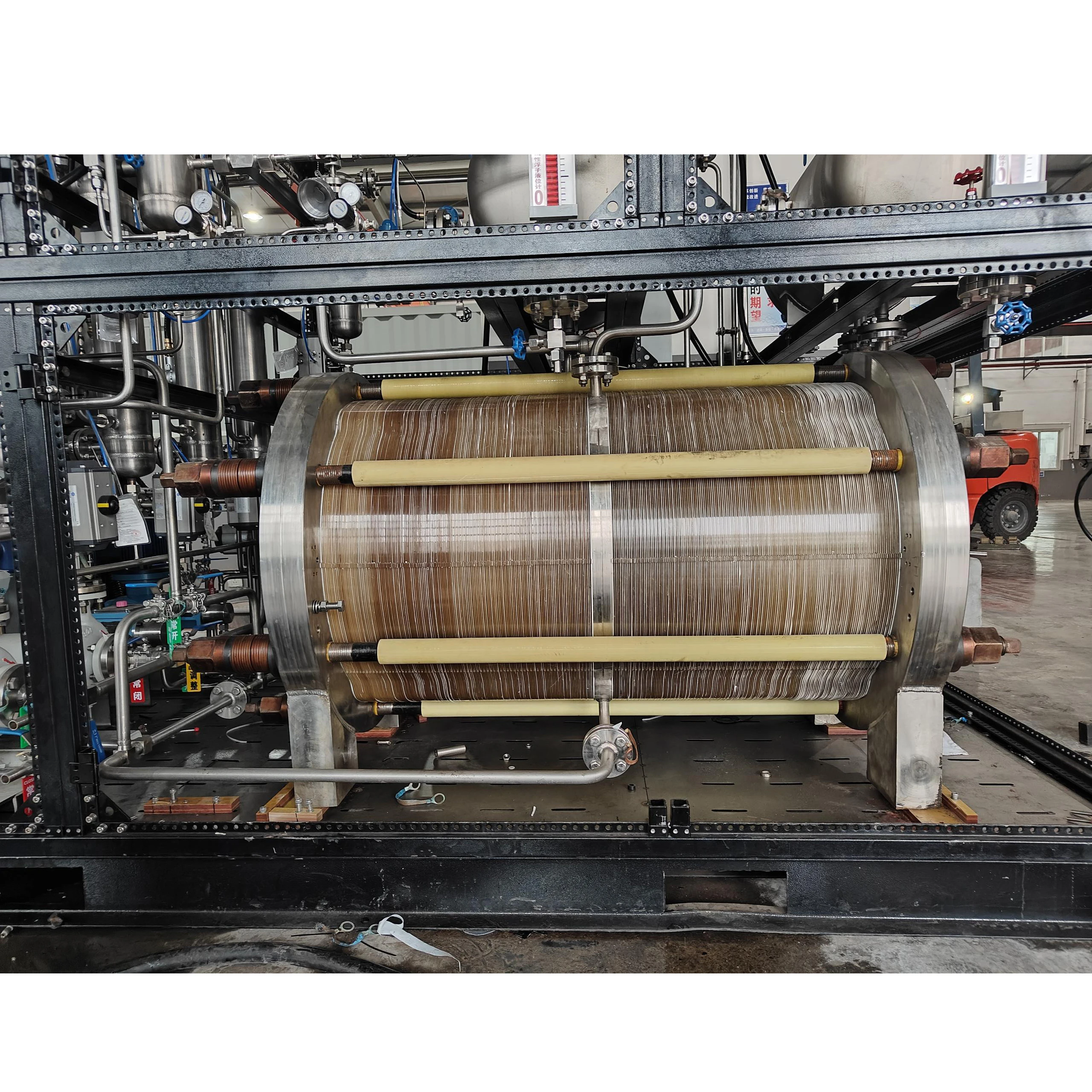 Hot selling 20Nm3 100kw Alkaline hydrogen generator electrolyzer for fuel cell hho hydrogen electrolysis cell