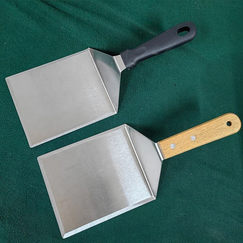 New Product Ideas 2024 Commercial Stainless Steel Metal Griddle Hamburger Turner Scraper Pancake Flipper