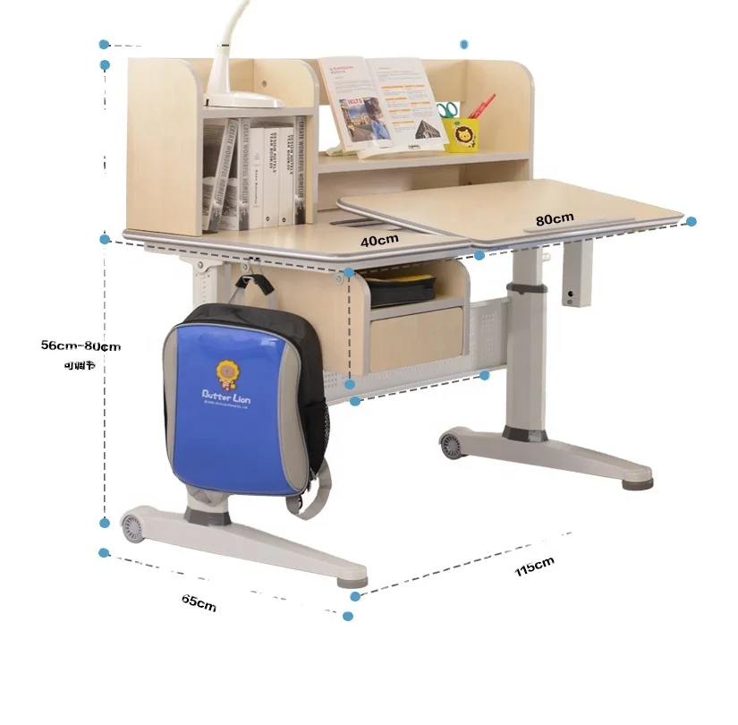 Kid Srite Ergonomic Adjustable Kids Study Table And Desk Wood  Study Table