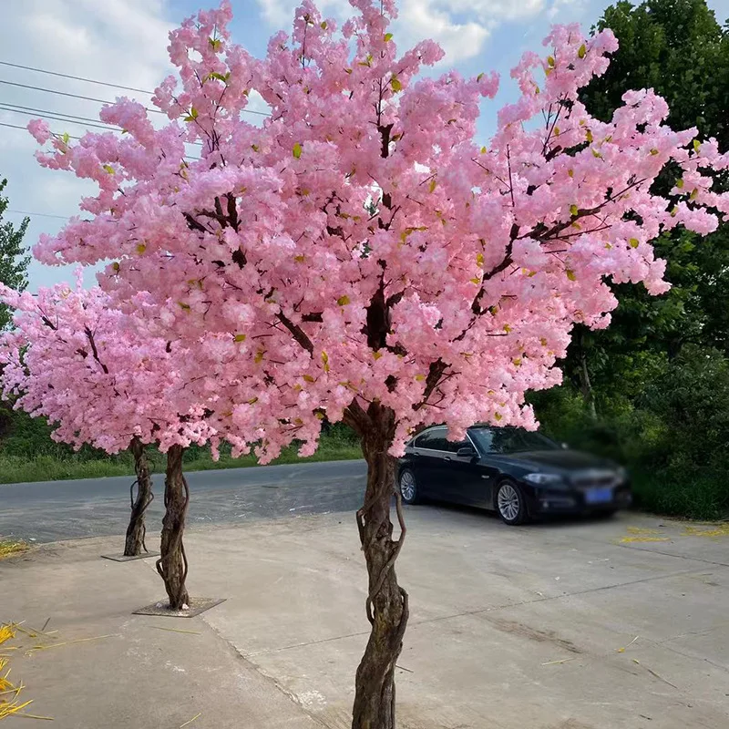Hotel shopping mall plant wedding simulation cherry tree landscaping