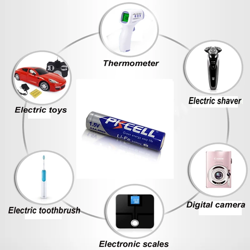  Lifes2 FR6 AA литиевая батарея для промышленной упаковки Camara 1 5 в Pkcell 10 лет PKCELL или OEM цилиндрическая 2900