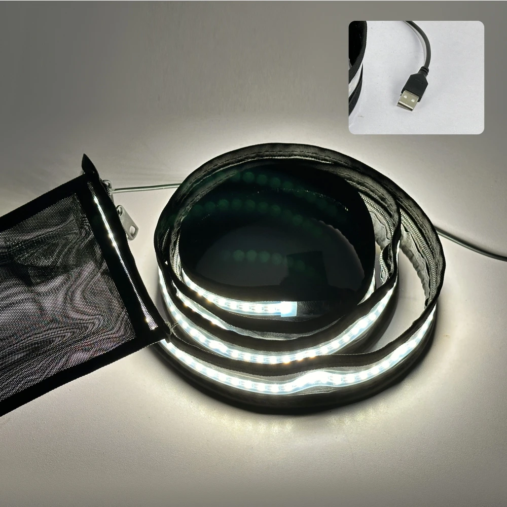 Jason 1.9m LED Light Strip Expandable Camping Car Side Awning Tent Premium Tent Accessories canopy lighting