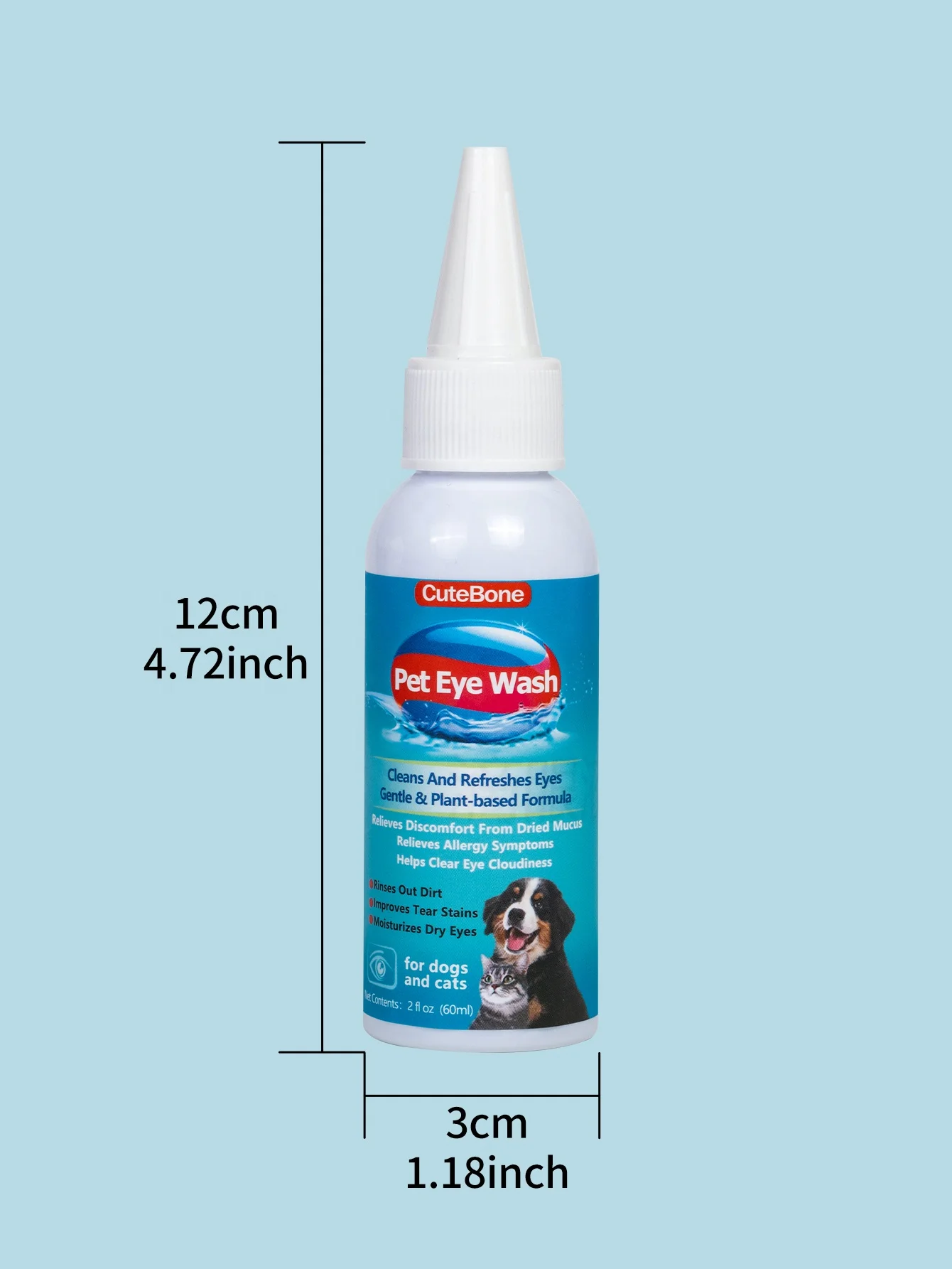 1pc Cat & Dog Eye Wash Drops Moisturizes Dry Eyes For Cats and Dogs