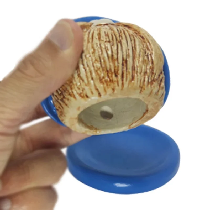 Custom material hand painted reflux decorative dwarf figurine incense holder small gnome backflow cone incense burner with tray