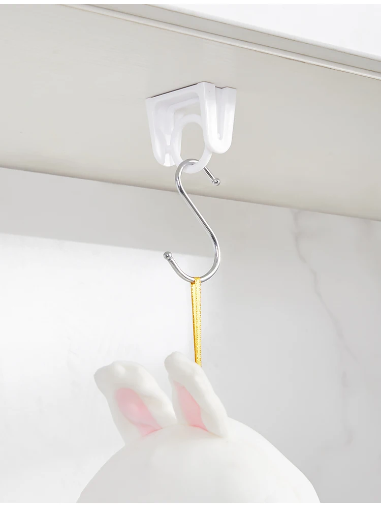 Unlimited Installation Angle Self Adhesive Curtain Rod Holders Hooks Hangers Rotating No Drilling Ring Curtain Rod Brackets