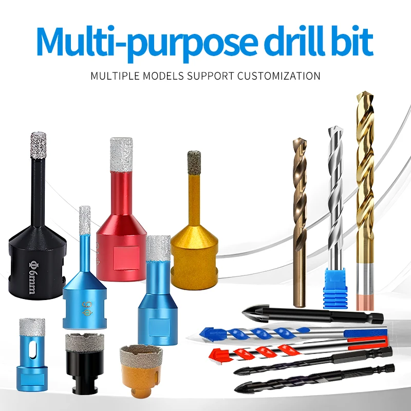 High Quality Multifunctional Diamond Core Drill Bit Sets Tungsten Carbide Drill Bit for Concrete Steel Drilling