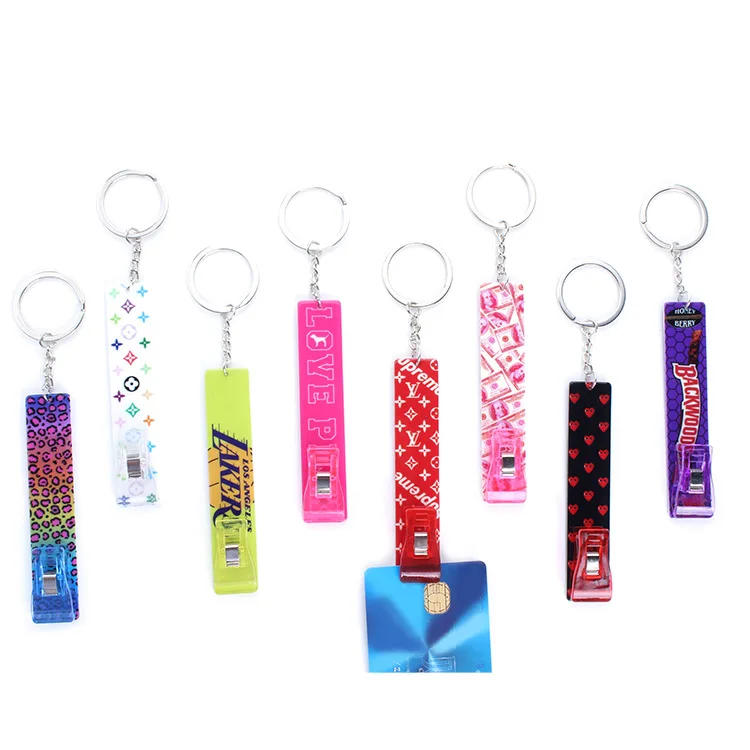 Keychains,Credit Card Grabber Atm Card Grabber Keychain Accessories Card Clip For Long Nails,keychain accessories