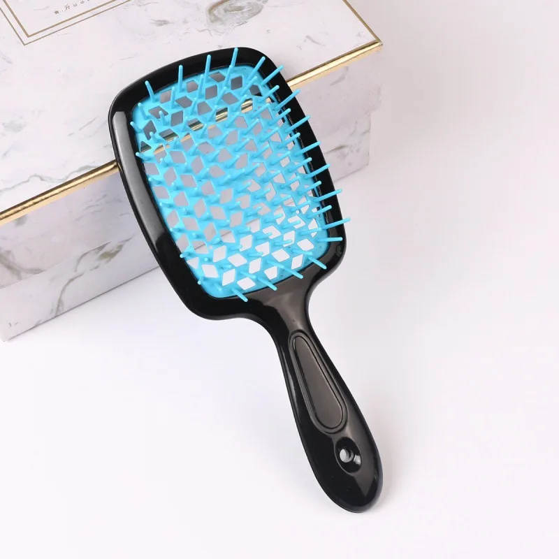 Global Best-Seller Custom Logo And Color Hollow Square Hollow Hair Brush For Long Hair Use